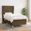 Image de Sommier À Lattes De Lit Avec Matelas Marron Foncé 80x200 Cm Vidaxl