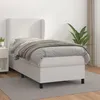 Image de Sommier    Lattes De Lit Avec Matelas Blanc 80x200 Cm Similicuir Vidaxl