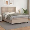Image de Sommier À Lattes De Lit Avec Matelas Cappuccino 140x190 Cm Vidaxl