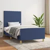 Image de Cadre De Lit Sans Matelas Bleu 80x200 Cm Tissu Vidaxl
