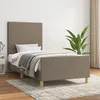 Image de Cadre De Lit Sans Matelas Taupe 100x200 Cm Tissu Vidaxl