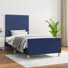 Image de Cadre De Lit Sans Matelas Bleu 90x190 Cm Tissu Vidaxl