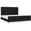 Image de Vidaxl cadre de lit sans matelas noir 180x200 cm tissu