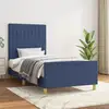 Image de Cadre De Lit Sans Matelas Bleu 80x200 Cm Tissu Vidaxl