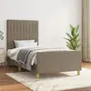 Image de Cadre De Lit Sans Matelas Taupe 100x200 Cm Tissu Vidaxl