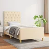 Image de Cadre De Lit Sans Matelas Crème 80x200 Cm Tissu Vidaxl