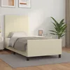 Image de Cadre De Lit Sans Matelas Crème 80x200 Cm Similicuir Vidaxl