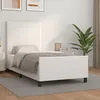 Image de vidaXL Cadre de lit avec tête de lit Blanc 90x190 cm Similicuir3125422.