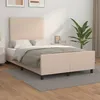 Image de Cadre De Lit Sans Matelas Cappuccino 120x200 Cm Similicuir Vidaxl