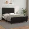 Image de Cadre De Lit Sans Matelas Noir 140x190 Cm Similicuir Vidaxl
