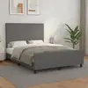 Image de Cadre De Lit Sans Matelas Gris 140x190 Cm Similicuir Vidaxl