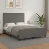 Image de Cadre De Lit Sans Matelas Gris 140x200 Cm Similicuir Vidaxl