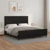 Image de Cadre De Lit Sans Matelas Noir 160x200 Cm Similicuir Vidaxl