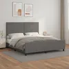 Image de Cadre De Lit Sans Matelas Gris Similicuir Vidaxl