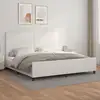 Image de Cadre De Lit Sans Matelas Blanc 200x200 Cm Similicuir Vidaxl