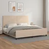 Image de Cadre De Lit Sans Matelas Cappuccino 200x200 Cm Similicuir Vidaxl