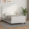 Image de Cadre De Lit Sans Matelas Blanc 100x200 Cm Similicuir Vidaxl