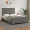 Image de Cadre De Lit Sans Matelas Gris 140x200 Cm Similicuir Vidaxl