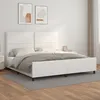 Image de vidaXL Cadre de lit sans matelas blanc 200x200 cm similicuir 3125531