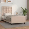 Image de vidaXL Cadre de lit avec tête de lit Cappuccino 90x190 cm Similicuir3125548