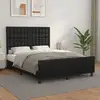 Image de Cadre De Lit Sans Matelas Noir 140x200 Cm Similicuir Vidaxl