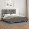 Image de Cadre De Lit Sans Matelas Gris 160x200 Cm Similicuir Vidaxl