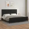 Image de Cadre De Lit Sans Matelas Noir 200x200 Cm Similicuir Vidaxl