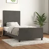 Image de Cadre De Lit Sans Matelas Gris Foncé 100x200 Cm Velours Vidaxl