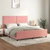 Image de Cadre De Lit Sans Matelas Rose Velours Vidaxl