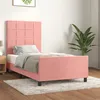 Image de Cadre De Lit Sans Matelas Rose 80x200 Cm Velours Vidaxl