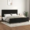 Image de Cadre De Lit Sans Matelas Noir 200x200 Cm Velours Vidaxl