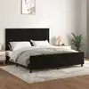 Image de Cadre De Lit Sans Matelas Noir 160x200 Cm Velours Vidaxl