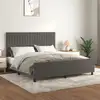 Image de Cadre De Lit Sans Matelas Gris Foncé 160x200 Cm Velours Vidaxl
