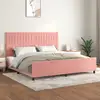Image de Cadre De Lit Sans Matelas Rose 200x200 Cm Velours Vidaxl