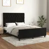 Image de vidaXL Cadre de lit sans matelas noir 140x200 cm velours 3125942