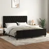 Image de Cadre De Lit Sans Matelas Noir 160x200 Cm Velours Vidaxl
