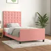 Image de Cadre De Lit Sans Matelas Rose 80x200 Cm Velours Vidaxl