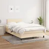 Image de Sommier À Lattes De Lit Avec Matelas Crème 120x200 Cm Tissu Vidaxl