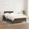 Image de Sommier À Lattes De Lit Avec Matelas Marron Foncé 120x200 Cm Vidaxl