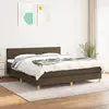 Image de Sommier    Lattes De Lit Avec Matelas Marron Fonc © 160x200 Cm Vidaxl