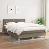 Image de Sommier À Lattes De Lit Avec Matelas Taupe 140x190 Cm Tissu Vidaxl