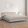 Image de Sommier À Lattes De Lit Avec Matelas Cappuccino 180x200 Cm Vidaxl