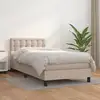 Image de Sommier À Lattes De Lit Avec Matelas Cappuccino 100x200 Cm Vidaxl