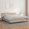 Image de Sommier À Lattes De Lit Avec Matelas Cappuccino 160x200 Cm Vidaxl