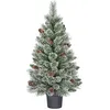 Image de Black Box Trees Vandans sapin de noel potted vert givre TIPS 96 - h90xd48cm