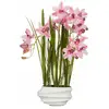 Image de Plante Décorative Mica Decorations Cymbidium Polyester Orchidée 81 X 49 X 40 Cm Artificielle