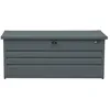 Image de Coffre de jardin - AXI - Miles 600 - Métal anthracite - 480 litres - Résistant aux intempéries