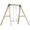Image de Axi Yuna Balançoire Double En Bois Marron - Bois Fsc - Balançoire Autoportante Avec 2 Sièges De Balançoire En Bois -
