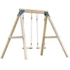 Image de Balançoire Double en Bois - AXI - Yuna - 2 sièges - Bois FSC - Extérieur