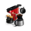 Image de Cafetière Expresso Cafetière À Dosette Ou Capsule Philips Switch Hd6592 85 Rouge